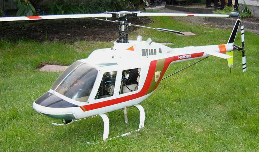 Vintage RC Helicopters Hirobo JetRanger 60